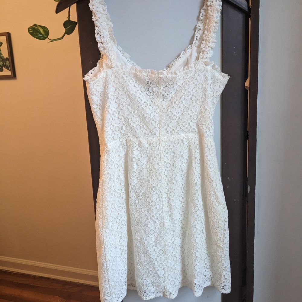 🌹 REFORMATION- NEW White Cotton Lace Broderie DRESS - Picture 3 of 9